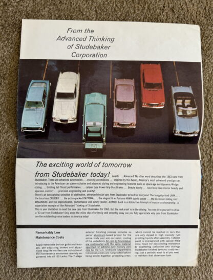 1963 Studebaker Range Brochure Avanti, Lark, Cruiser, Hawk - Image 2