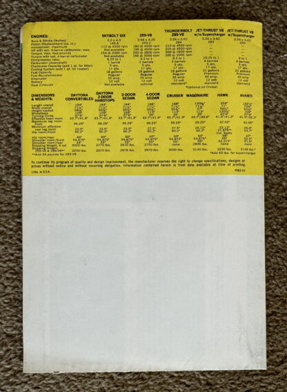 1963 Studebaker Range Brochure Avanti, Lark, Cruiser, Hawk - Image 13