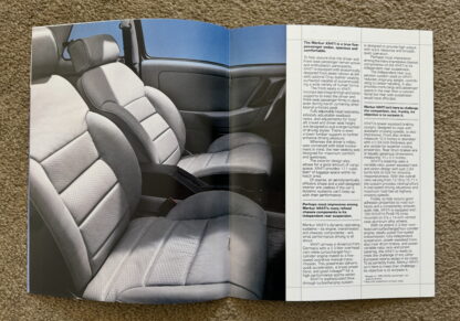 1985 Ford Merkur XR4Ti (Sierra XR4i) Brochure - Image 3