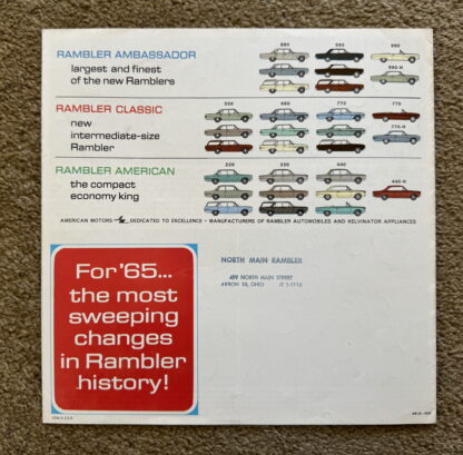 1965 Rambler Range Brochure Classic, Ambassador, American - Image 9