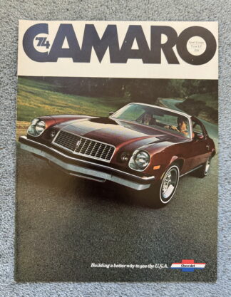 1974 Chevrolet Camaro Brochure