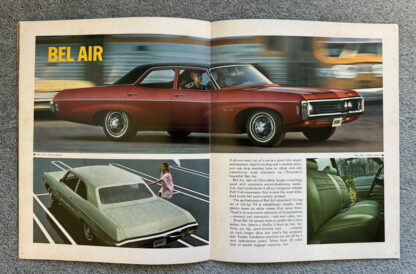 1969 Chevrolet Range Brochure Impala, Caprice, Bel Air, Biscayne - Image 9