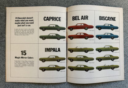 1969 Chevrolet Range Brochure Impala, Caprice, Bel Air, Biscayne - Image 14
