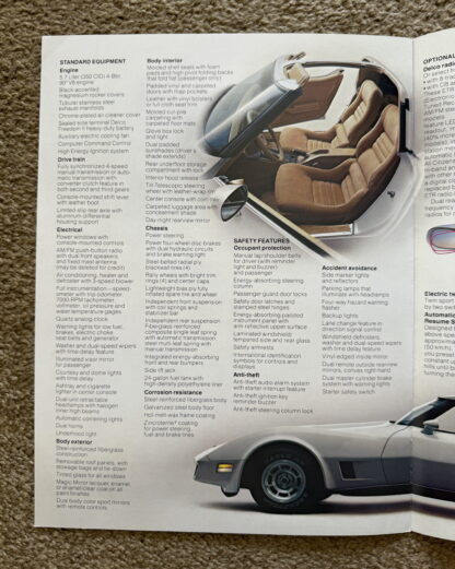 1981 Chevrolet Corvette Brochure - Image 5