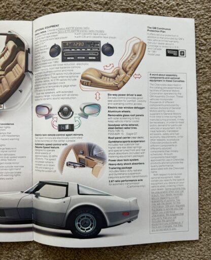 1981 Chevrolet Corvette Brochure - Image 6