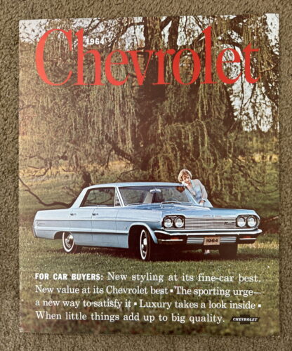 1964 Chevrolet Range Brochure Impala, Bel Air, Biscayne