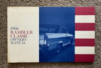 1966 Rambler Classic Owners Manual