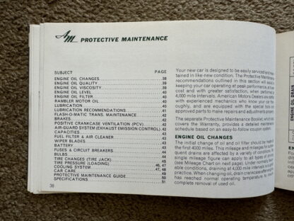 1966 Rambler Classic Owners Manual - Image 12