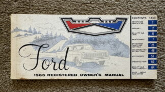 1965 Ford USA Owners Manual