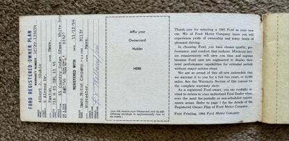 1965 Ford USA Owners Manual - Image 2