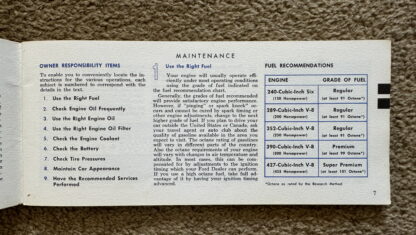 1965 Ford USA Owners Manual - Image 3