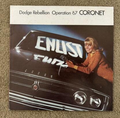 1967 Dodge Coronet, 440, 500, Deluxe, R/T,  Brochure