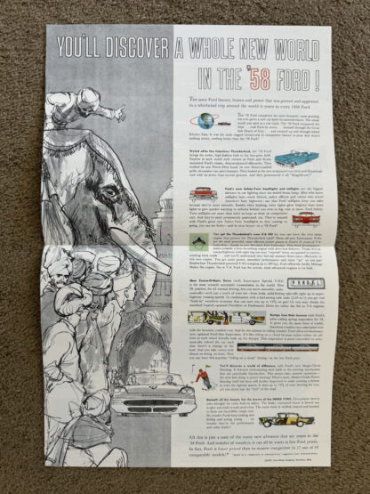 1958 Ford Range Brochure Fairlane, Custom, Wagons, Thunderbird - Image 2