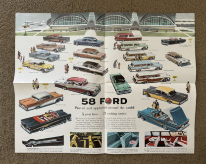 1958 Ford Range Brochure Fairlane, Custom, Wagons, Thunderbird - Image 4