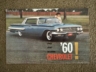 1960 Chevrolet Range Corvair Impala Bel Air Biscayne Kingswood Brochure