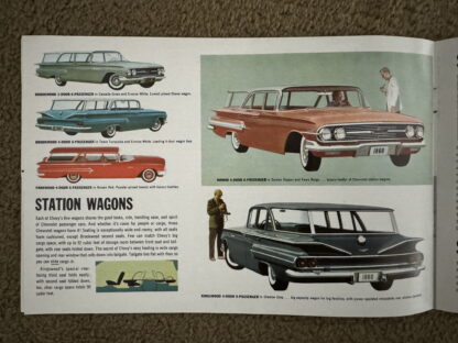 1960 Chevrolet Range Corvair Impala Bel Air Biscayne Kingswood Brochure - Image 6
