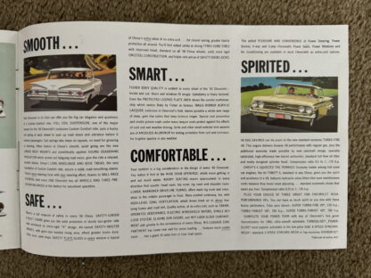1960 Chevrolet Range Corvair Impala Bel Air Biscayne Kingswood Brochure - Image 7