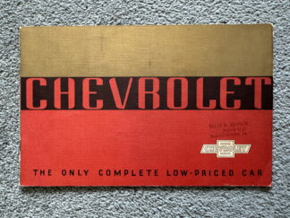 1936 Chevrolet Standard, Master De Luxe Range Brochure
