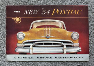 1954 Pontiac Range Brochure Star Chief Deluxe, Chieftain Deluxe