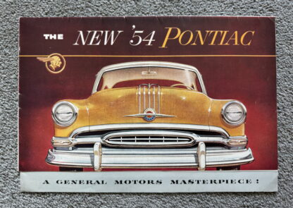 1954 Pontiac Range Brochure Star Chief Deluxe, Chieftain Deluxe