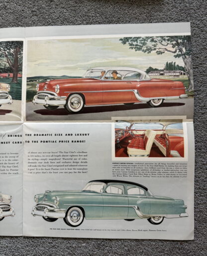 1954 Pontiac Range Brochure Star Chief Deluxe, Chieftain Deluxe - Image 4