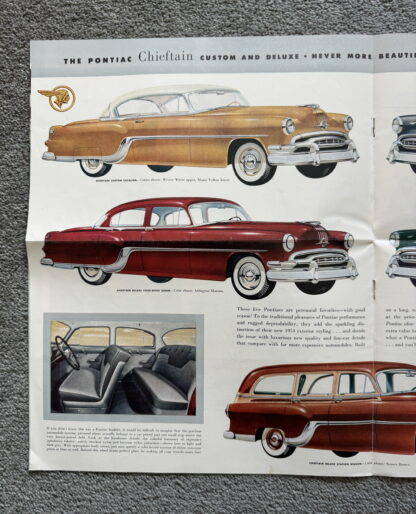 1954 Pontiac Range Brochure Star Chief Deluxe, Chieftain Deluxe - Image 5