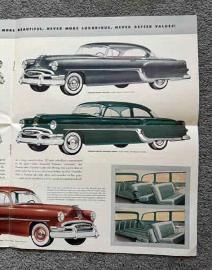 1954 Pontiac Range Brochure Star Chief Deluxe, Chieftain Deluxe - Image 6