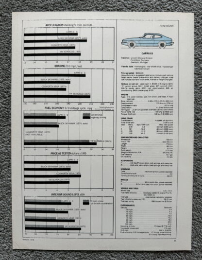 1976 Ford Capri II Brochure - Image 14
