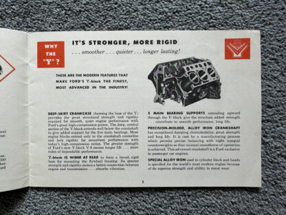 1954 Ford V8 I6 Engine Brochure - Image 5
