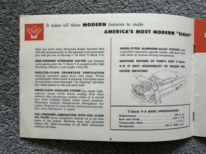 1954 Ford V8 I6 Engine Brochure - Image 8
