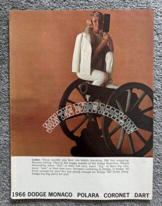 1966 Dodge Range Monaco. Coronet, Dart, Polara, Brochure