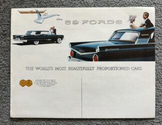 1959 Ford Range Brochure Galaxie, Fairlane, Custom, Wagons