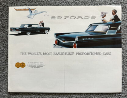 1959 Ford Range Brochure Galaxie, Fairlane, Custom, Wagons