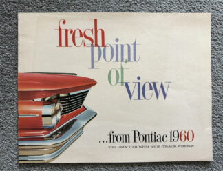 1960 Pontiac Range Brochure Bonneville, Star Chief, Catalina, Ventura
