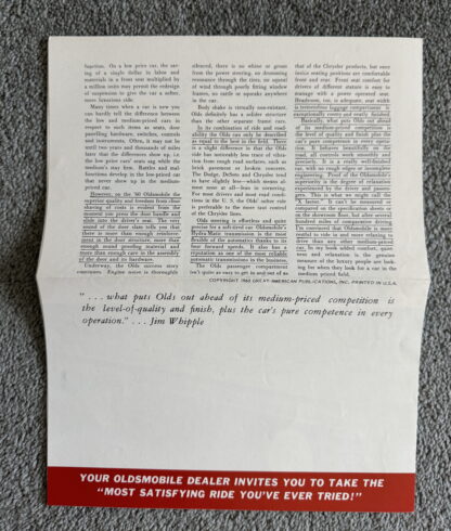 1960 Oldsmobile Range Brochure Classic 98, Super 88, Dynamic 88 - Image 20