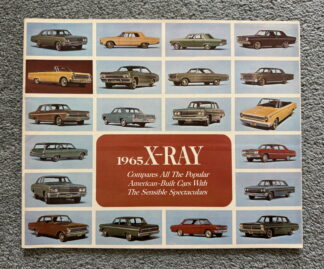 1965 Rambler, Ford, Chevrolet, Oldsmobile, Pontiac Range Comparison Brochure
