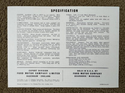 1958 Ford Consul Brochure - Image 6