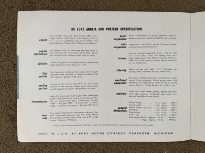 1959 Ford Anglia and Prefect Brochure - Image 13