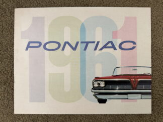1961 Pontiac Range Brochure Bonneville, Star Chief, Catalina, Ventura