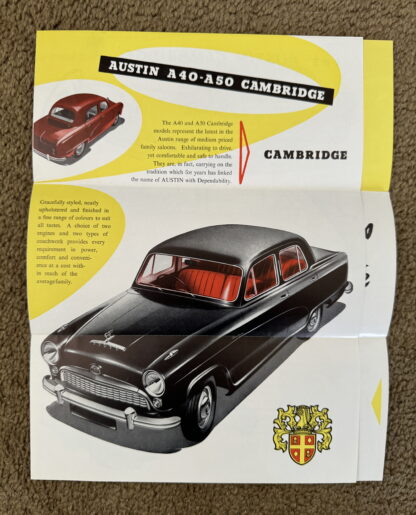 1954 Austin A40, A50 Cambridge Brochure - Image 3