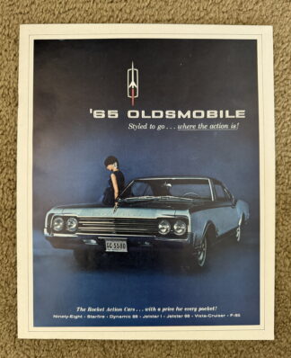 1965 Oldsmobile Sports Range Brochure 98, 88, Starfire, Jetstar, F-85