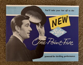 1957 Riley One Point Five Brochure