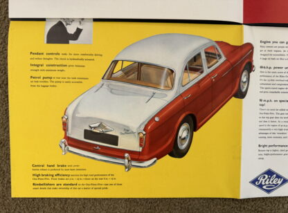 1957 Riley One Point Five Brochure - Image 5