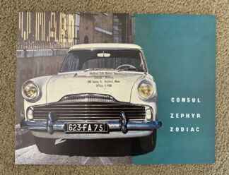 1958 Ford Zephyr, Zodiac, Consul Brochure