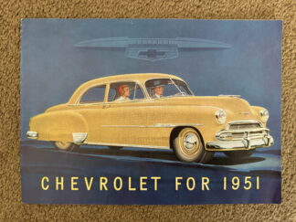 1951 Chevrolet Range Bel Air, Styleline, Fleetline Brochure