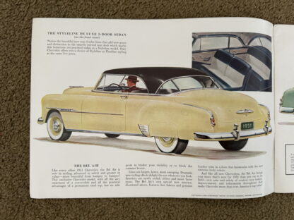 1951 Chevrolet Range Bel Air, Styleline, Fleetline Brochure - Image 2
