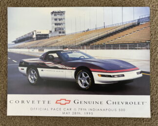 1995 Chevrolet Corvette Indi Pace Car Brochure
