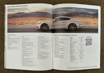 2015 Ford Mustang Brochure Ecoboost, V6, V8 - Image 16