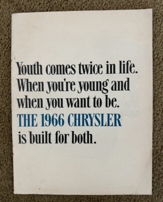 1966 Chrysler New Yorker, 300, Newport, Town and Country Range Brochure