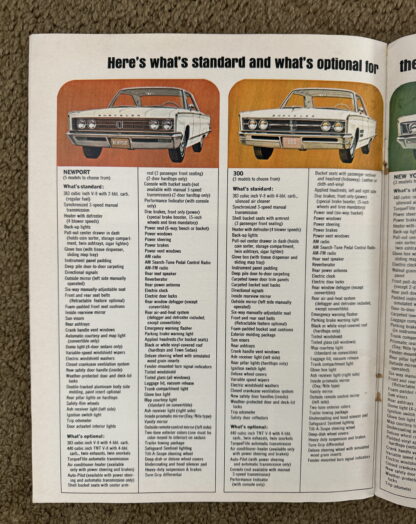1966 Chrysler New Yorker, 300, Newport, Town and Country Range Brochure - Image 16